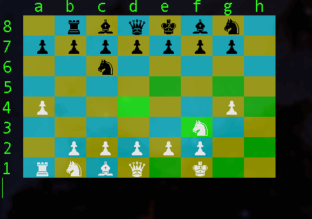 $bash chess gameplay